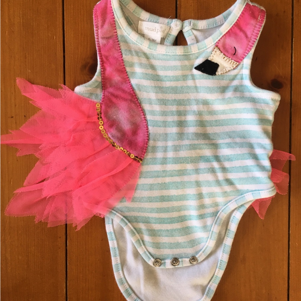 Ruffle butts Flamingo Ruffled butt onesie